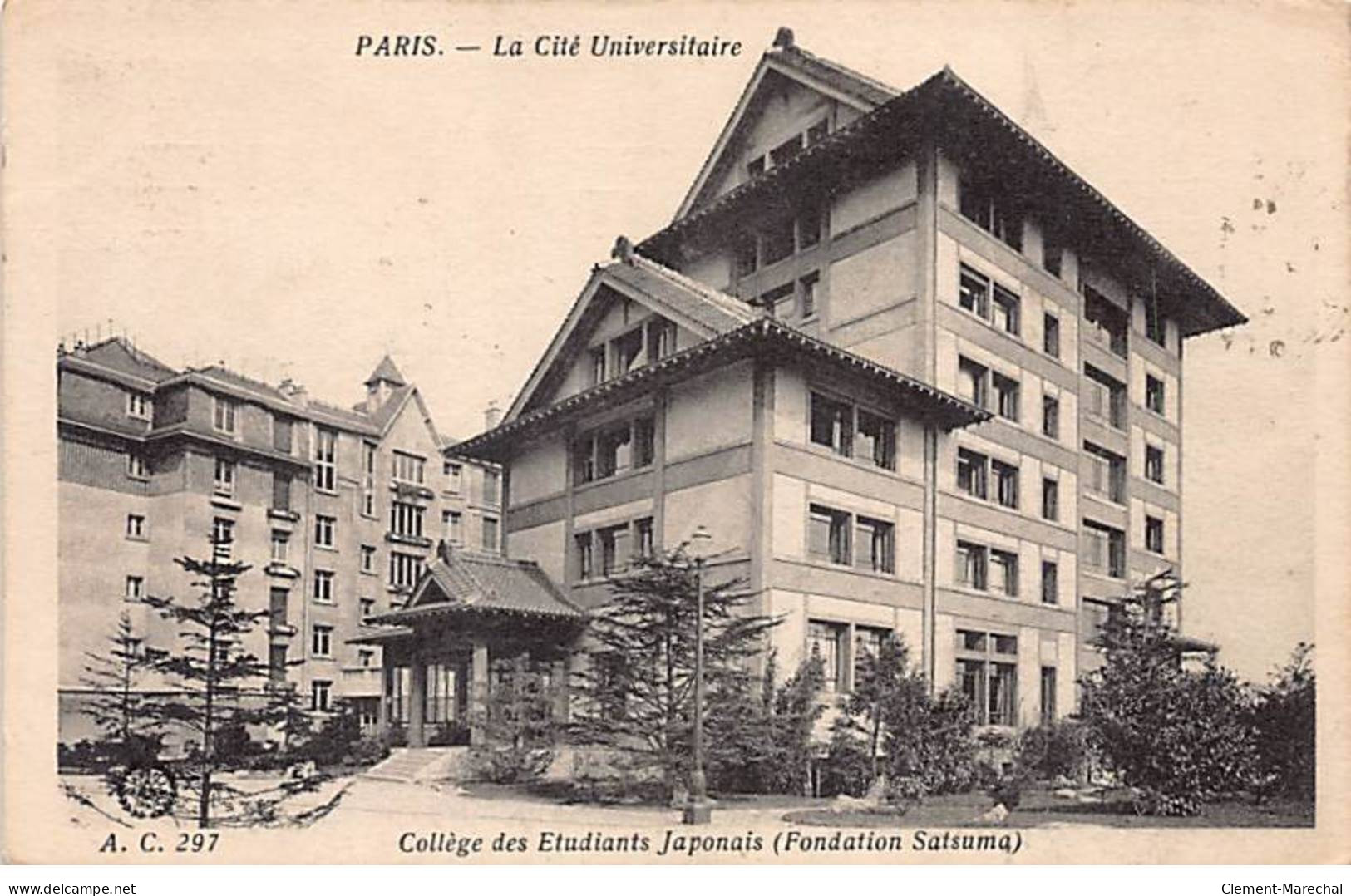 PARIS - La Cité Universitaire - Collège Des Etudiants Japonais - Fondation Satsuma - Très Bon état - District 14