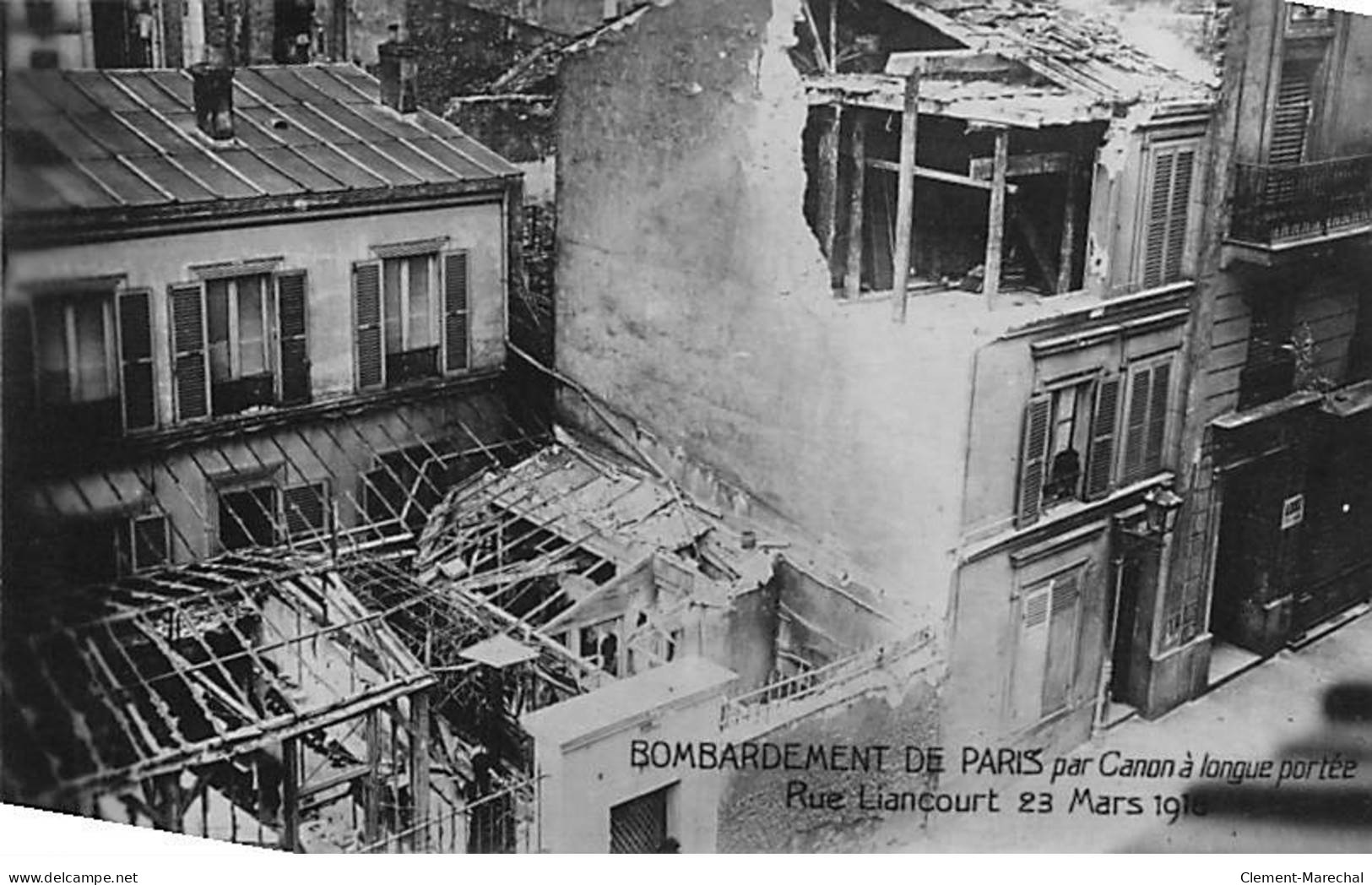 PARIS - Bombardement De Paris Par Canon - Rue Liancourt - Mars 1918 - Très Bon état - District 14