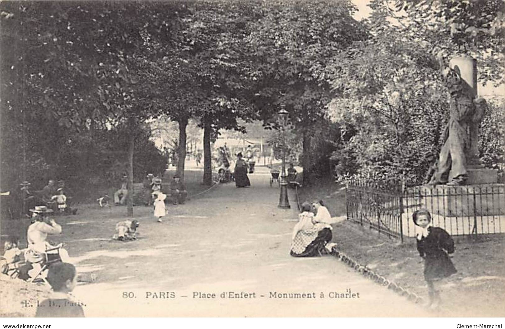 PARIS - Place Denfert - Monument à Charlet - Très Bon état - Distretto: 14