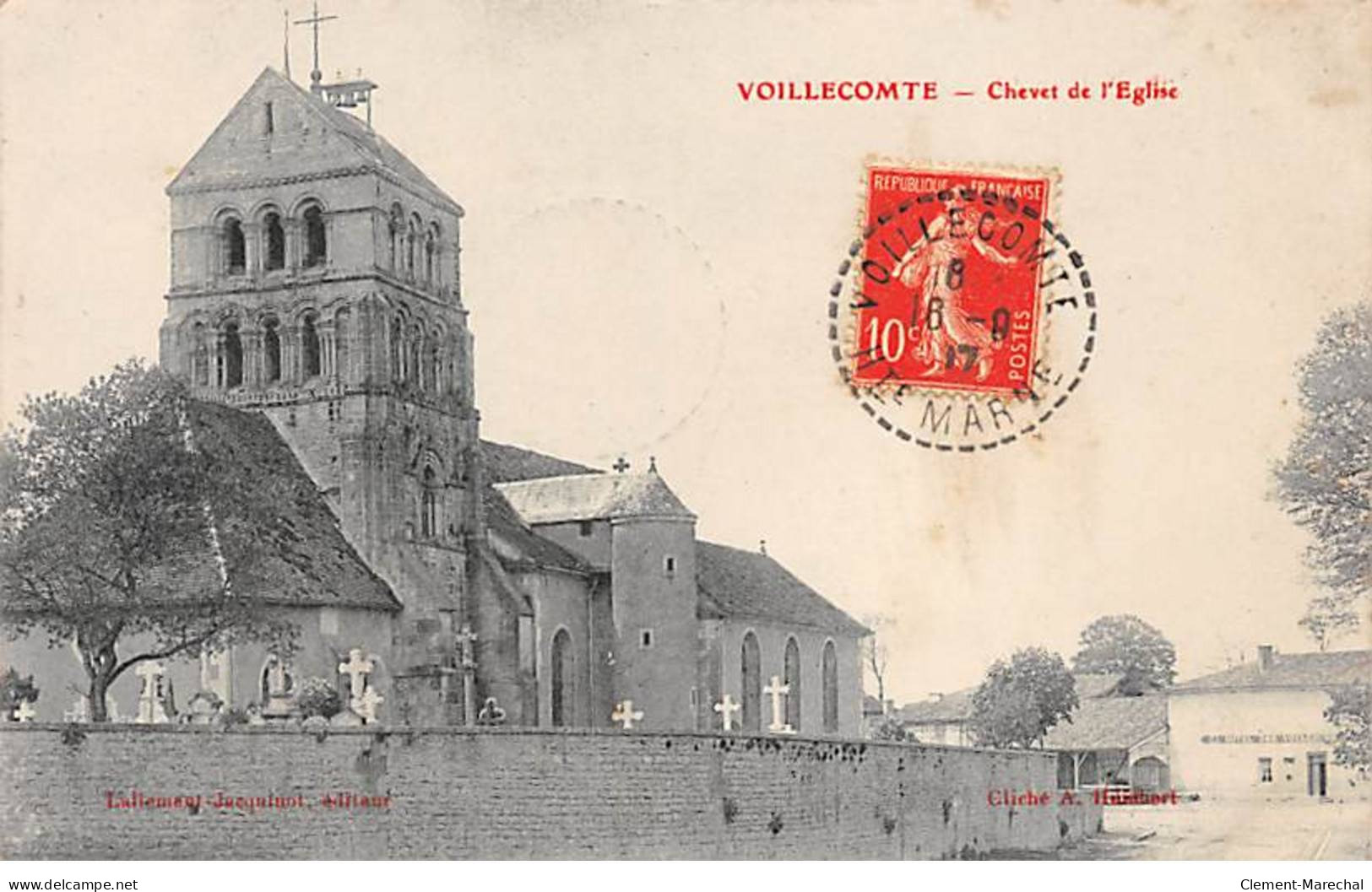VOILLECOMTE - Chevet De L'Eglise - Très Bon état - Other & Unclassified