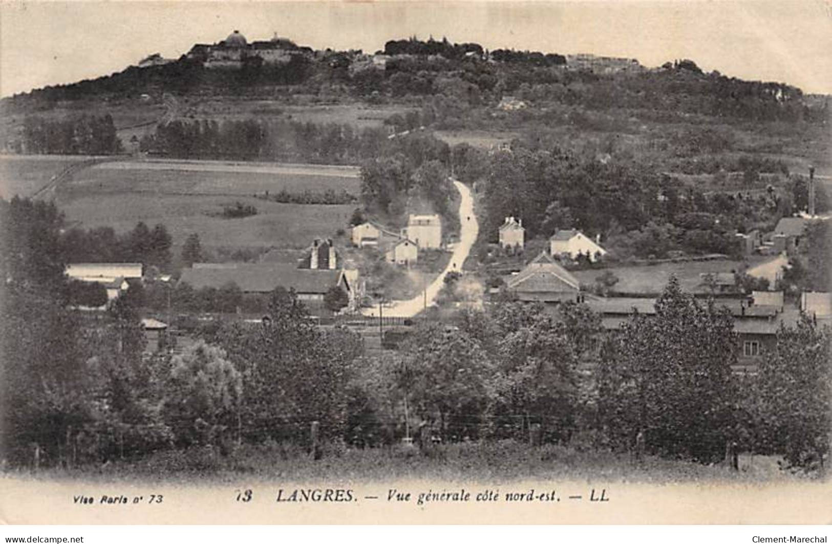 LANGRES - Vue Générale Côté Nord Est - Très Bon état - Langres