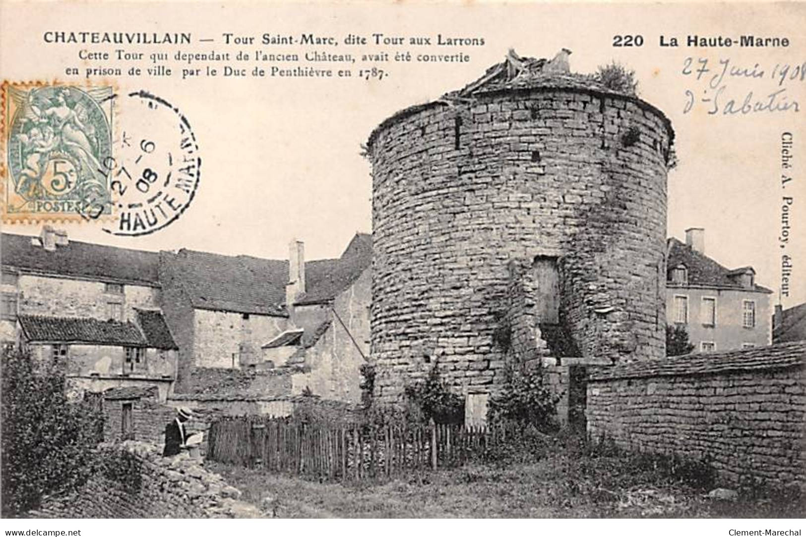 CHATEAUVILLAIN - Tour Saint Marc, Dite Tour Aux Larrons - Très Bon état - Chateauvillain