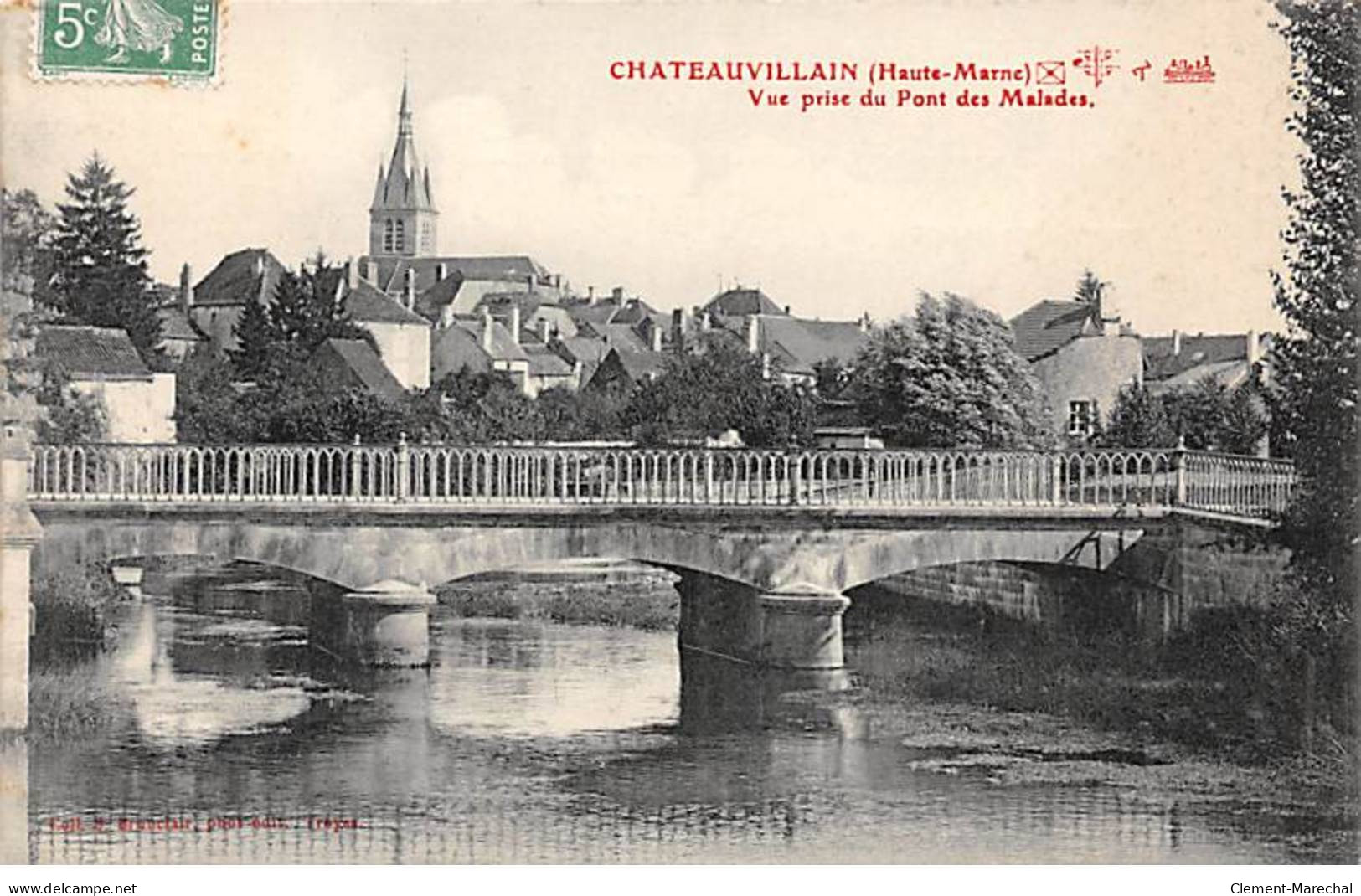 CHATEAUVILLAIN - Vue Prise Du Pont Des Malades - Très Bon état - Chateauvillain