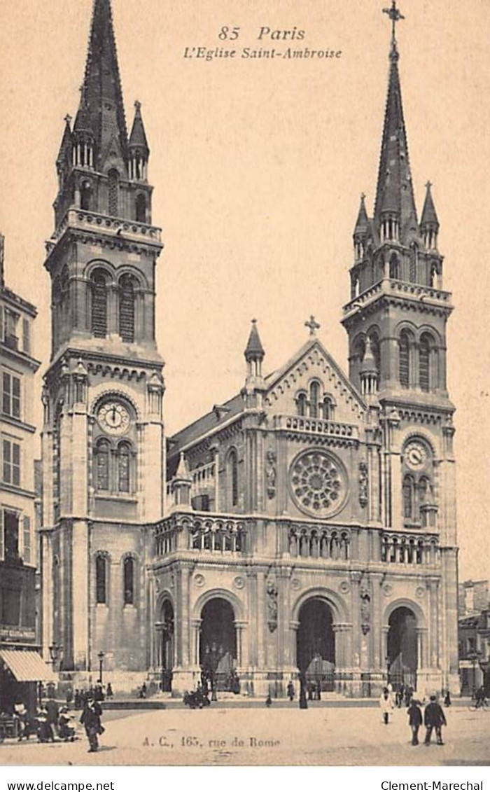 PARIS - L'Eglise Saint Ambroise - Très Bon état - Arrondissement: 11