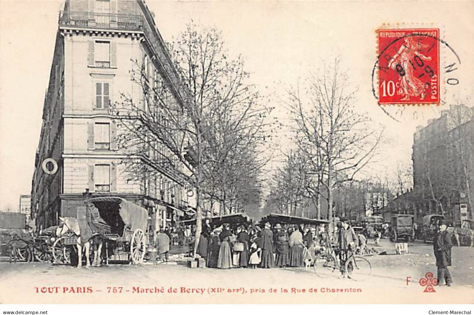 PARIS - Marché De Bercy Pris De La Rue De Charenton - F. F. - Très Bon état - Distrito: 12