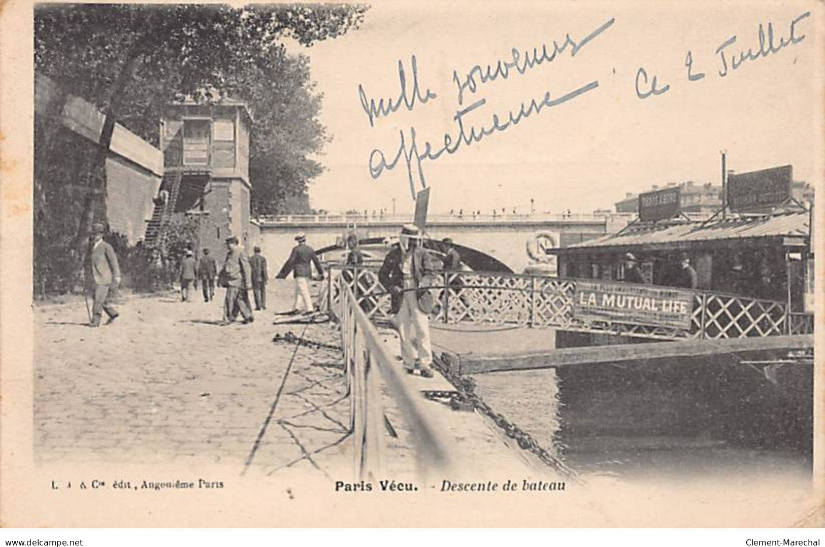 PARIS Vécu - Descente De Bateau - Très Bon état - Arrondissement: 12