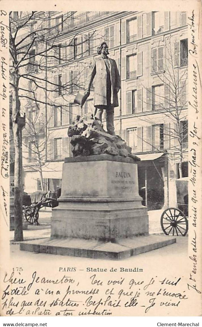 PARIS - Statue De Baudin - Très Bon état - Paris (11)