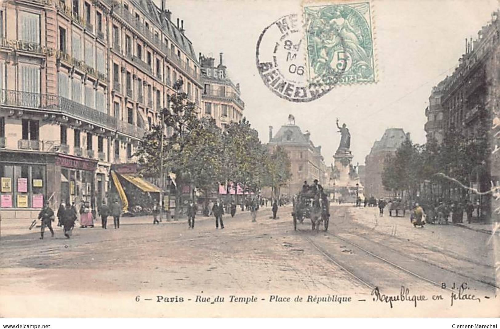 PARIS - Rue Du Temple - Place De La République - Très Bon état - Arrondissement: 11