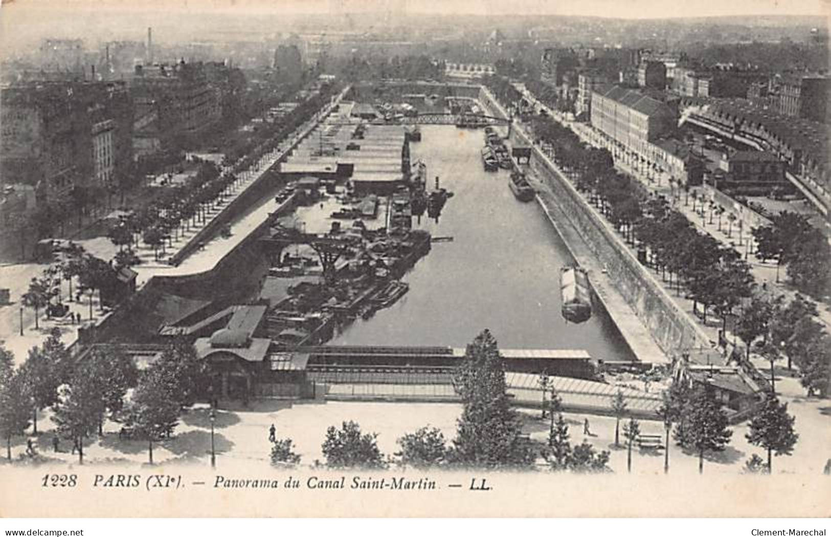 PARIS - Panorama Du Canal Saint Martin - Très Bon état - Paris (11)