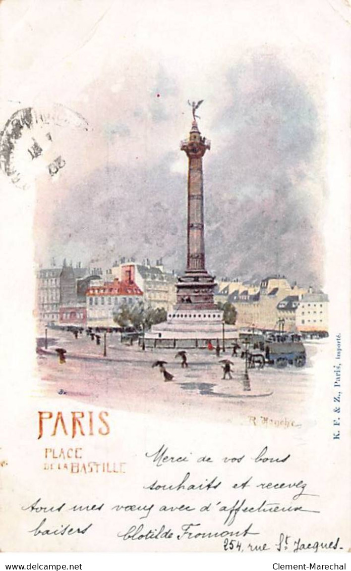 PARIS - Place De La Bastille - état - Arrondissement: 11