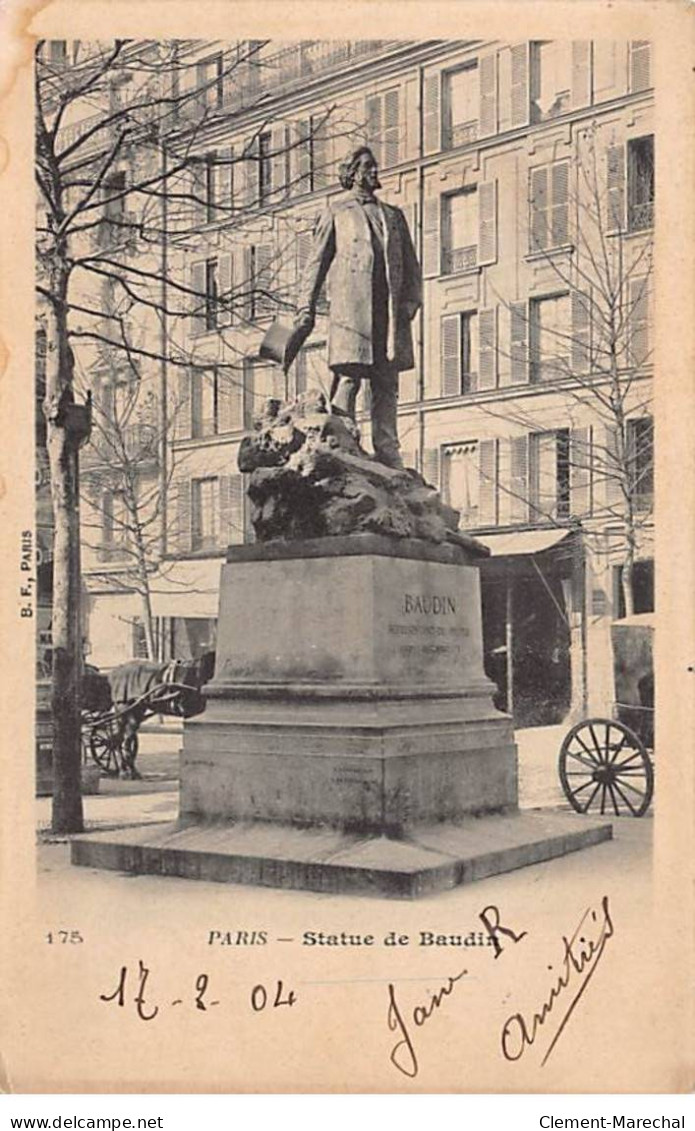 PARIS - Statue De Baudin - Très Bon état - Distrito: 11