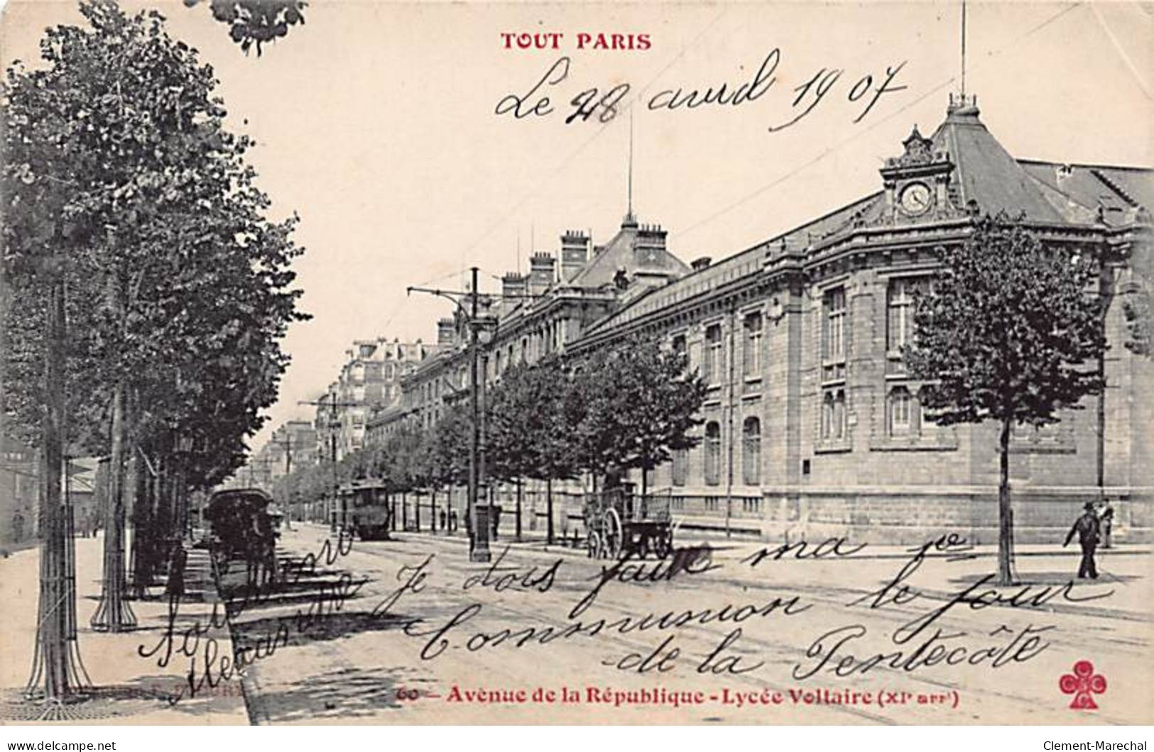 TOUT PARIS - Avenue De La République - Lycée Voltaire - F. Fleury - état - Distretto: 11