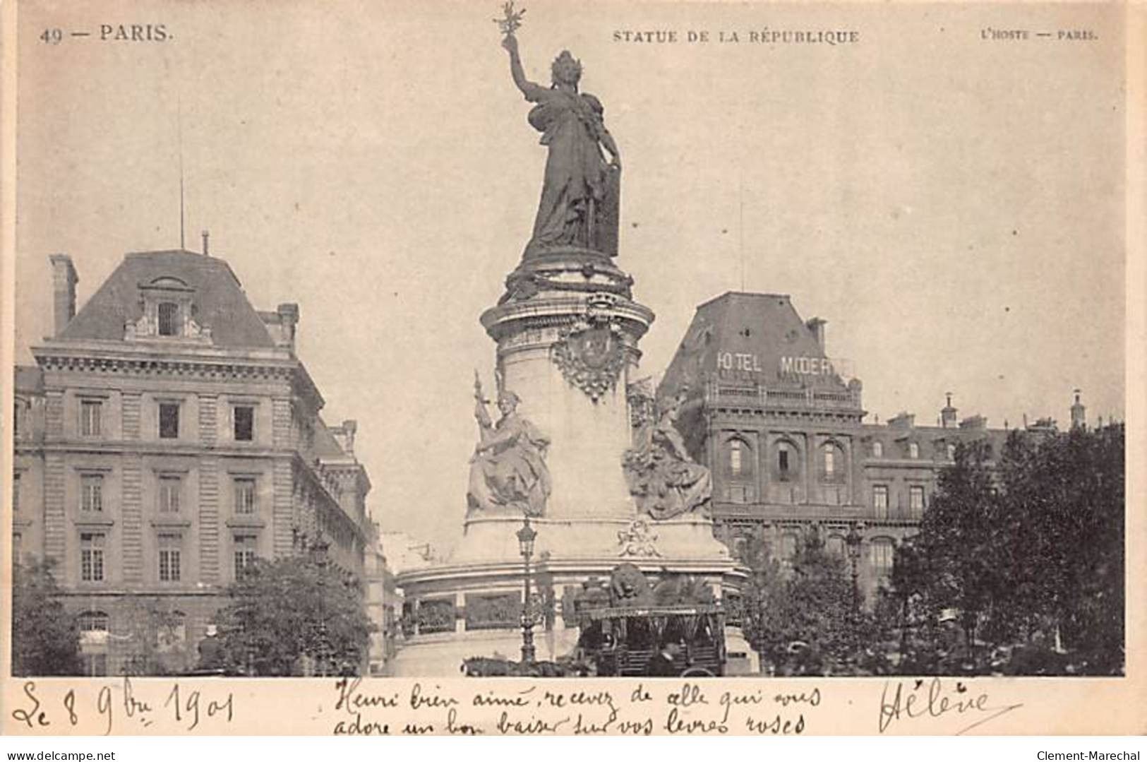 PARIS - Statue De La République - Très Bon état - District 11