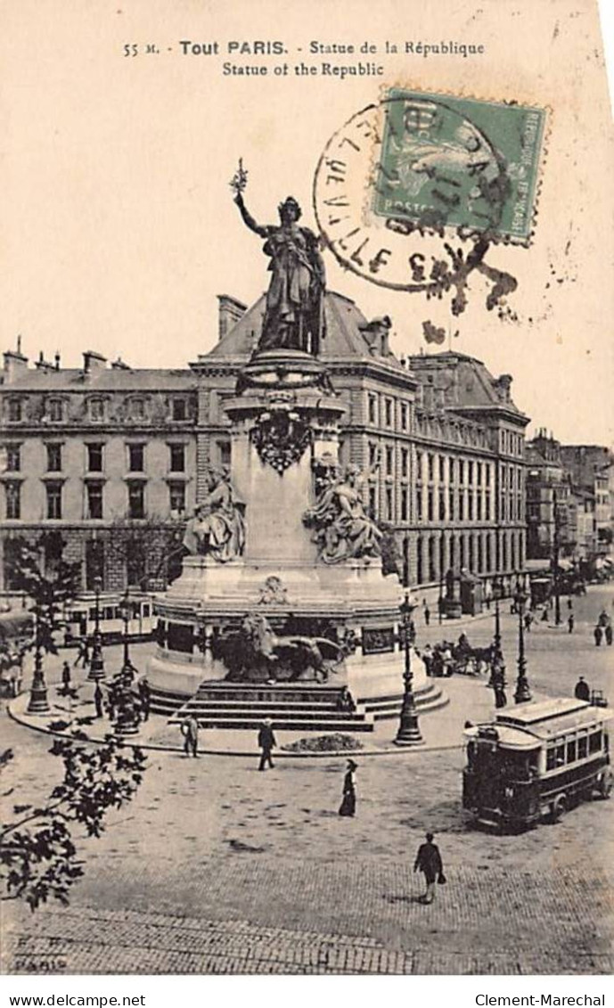 TOUT PARIS - Statue De La République - F. F. - Très Bon état - Distrito: 10