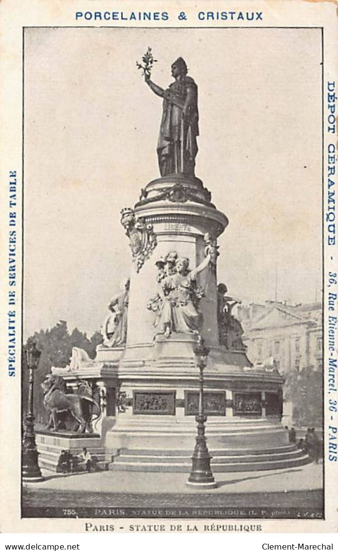 PARIS - Statue De La République - Très Bon état - Paris (10)