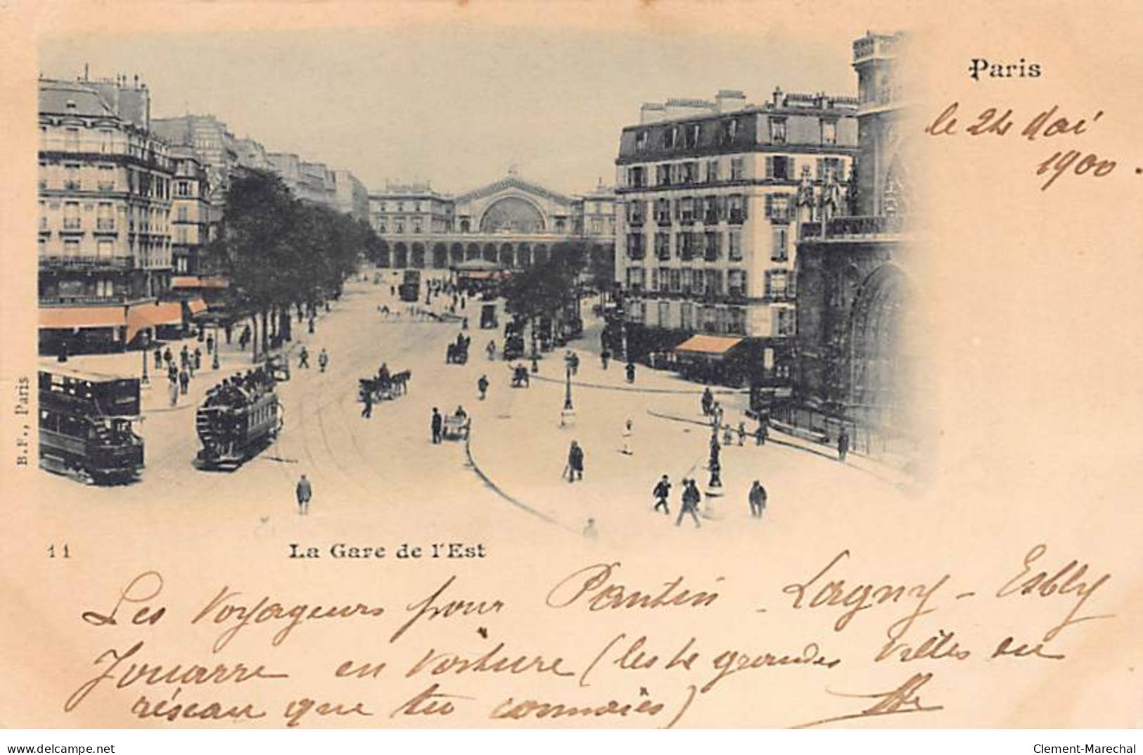 PARIS - La Gare De L'Est - Très Bon état - Arrondissement: 10