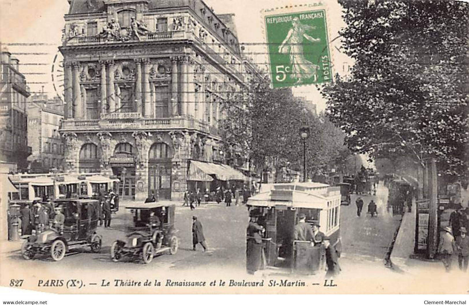 PARIS - Le Théâtre De La Renaissance Et Le Boulevard Saint Martin - Très Bon état - Paris (10)