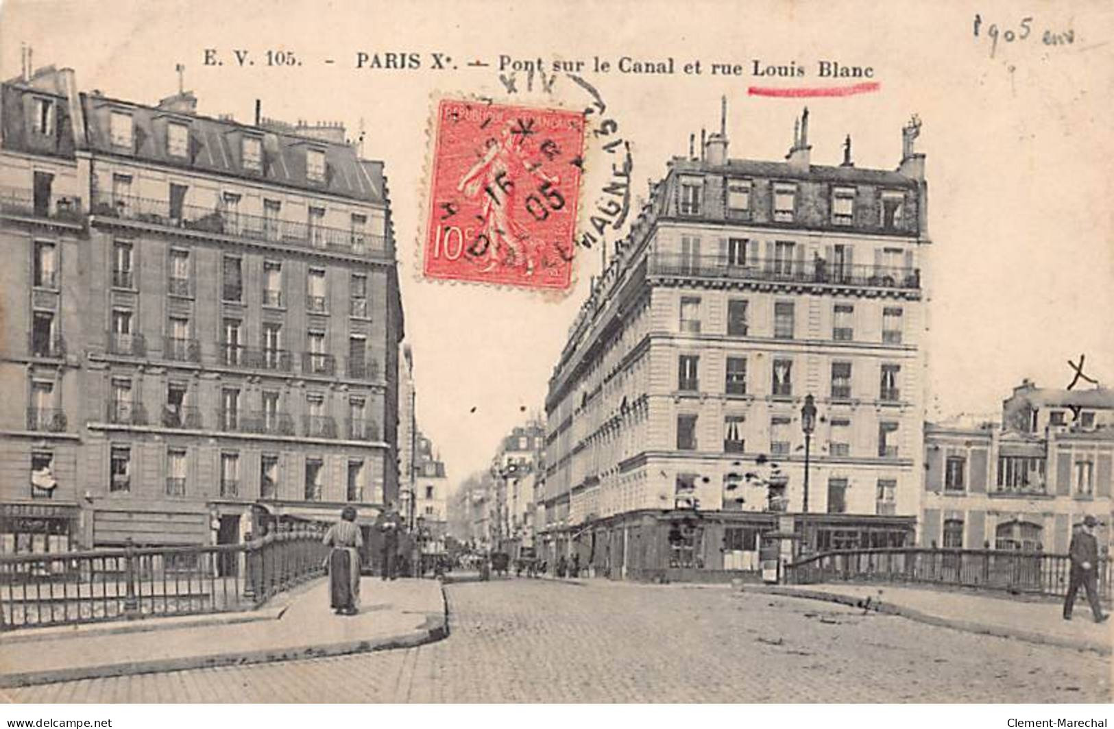 PARIS - Pont Sur Le Canal Et Rue Louis Blanc - Très Bon état - Distretto: 10