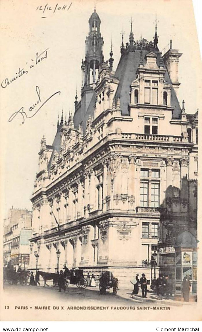 PARIS - Mairie Du Xe Arrondissement - Faubourg Saint Martin - Très Bon état - District 10