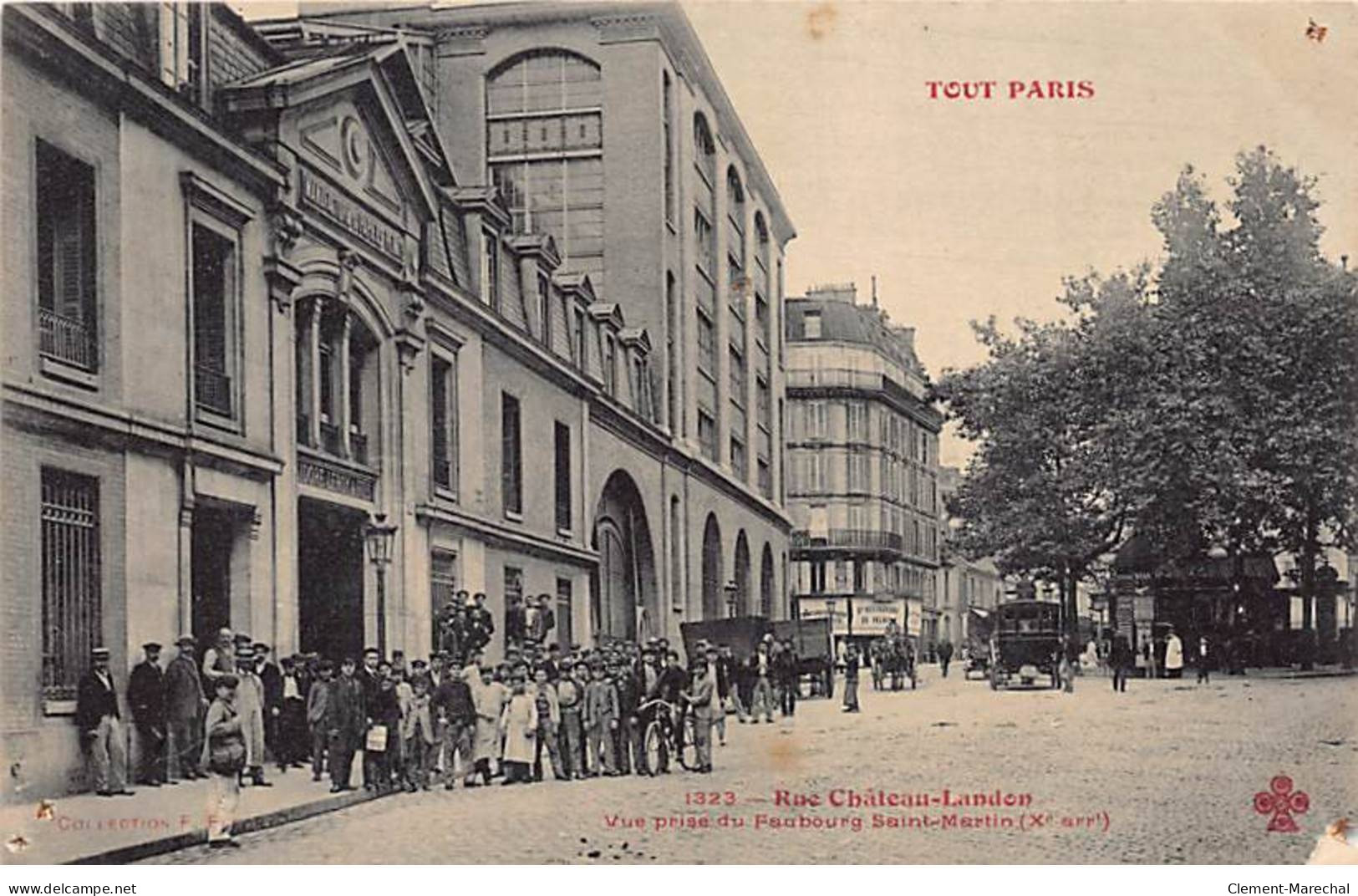 TOUT PARIS - Rue Château Landon - Vue Prise Du Faubourg Saint Martin - F. Fleury - état - Distretto: 10