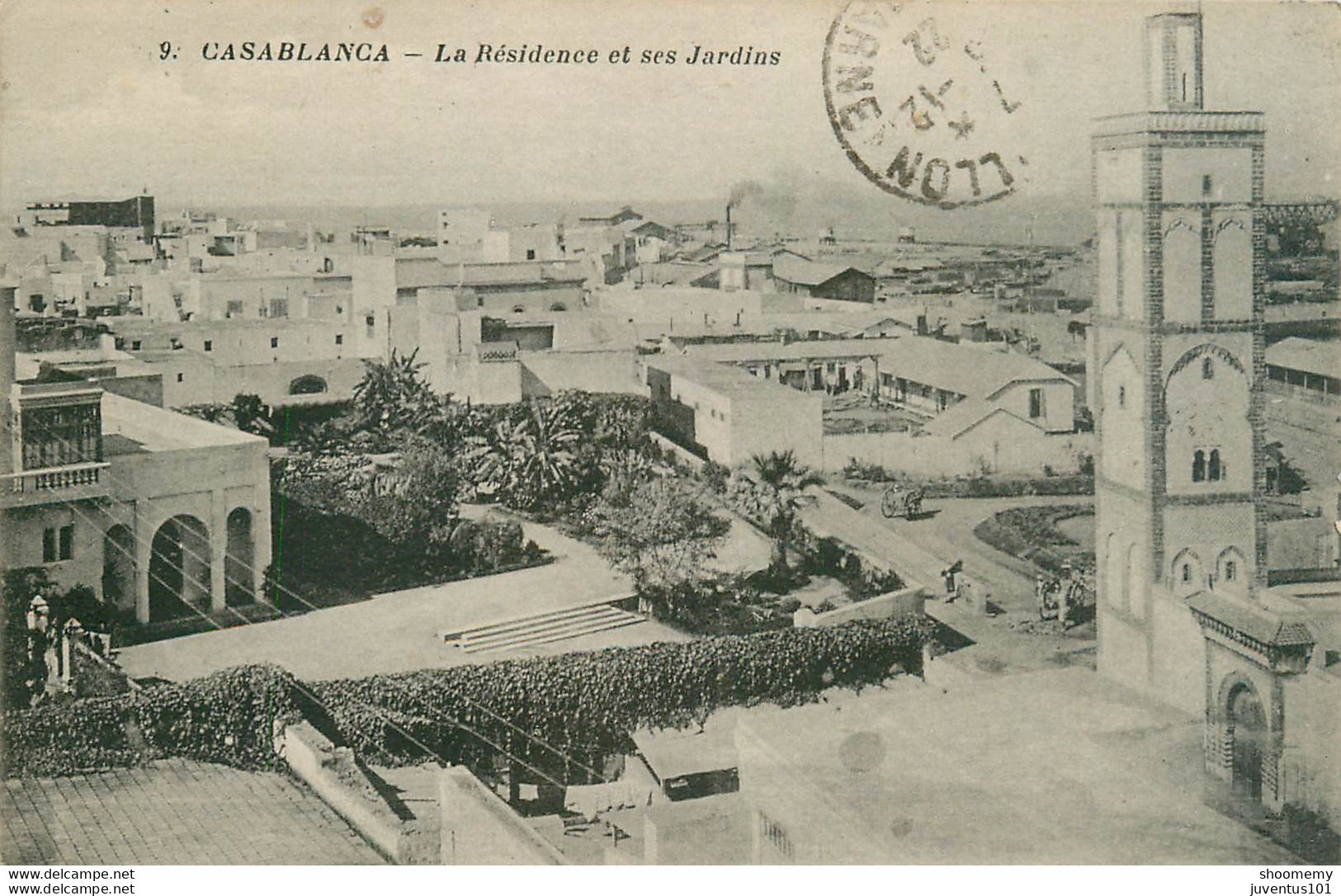 CPA Casablanca-La Résidence Et Ses Jardins-9-Timbre      L2041 - Casablanca