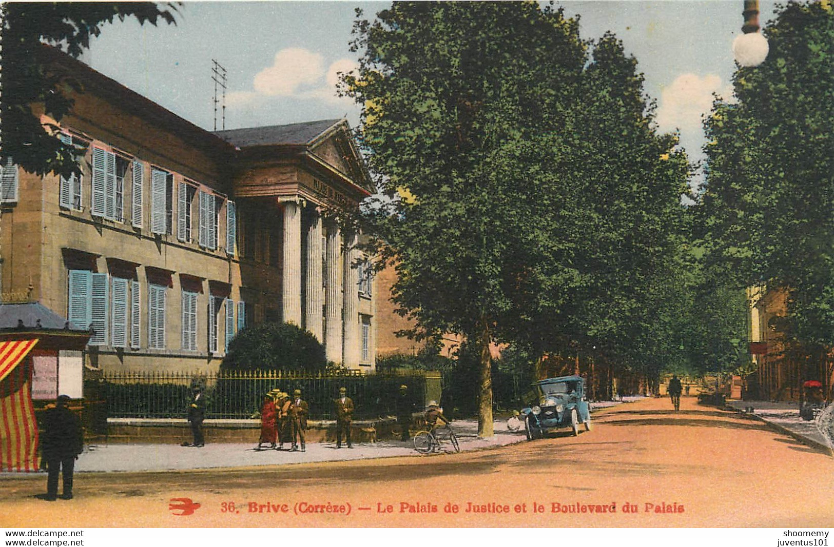 CPA Brive-Le Palais De Justice Et Le Boulevard Du Palais      L1097 - Brive La Gaillarde