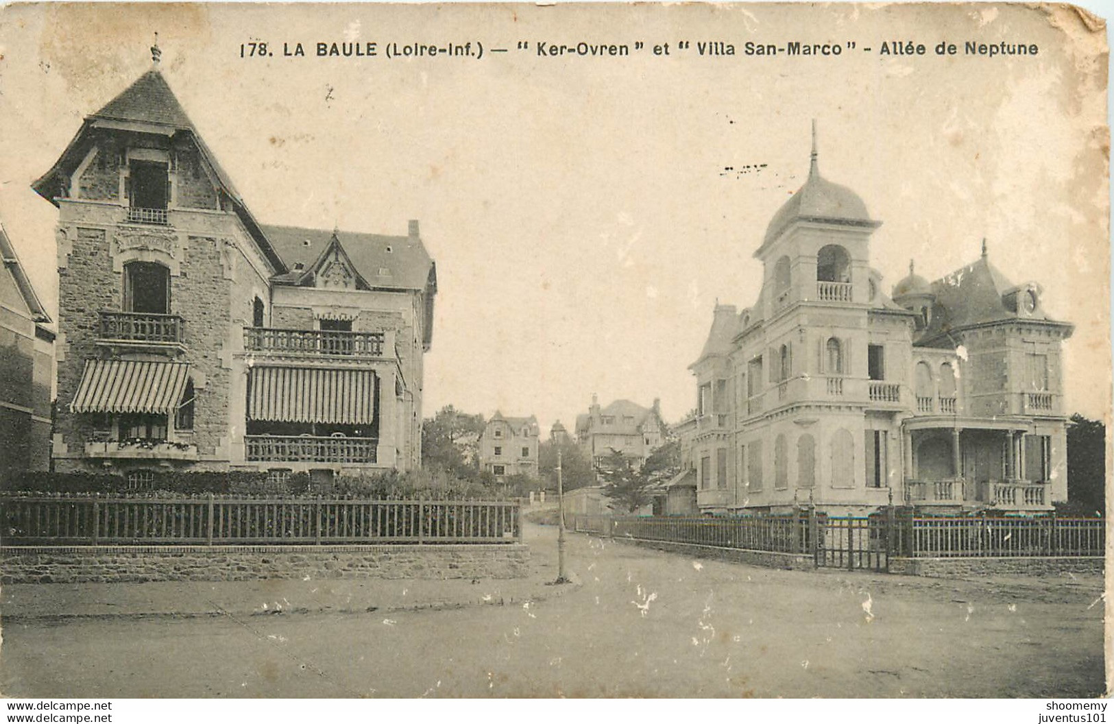 CPA La Baule-Ker Ovren Et Villa San Marco-Allée De Neptune      L1097 - La Baule-Escoublac