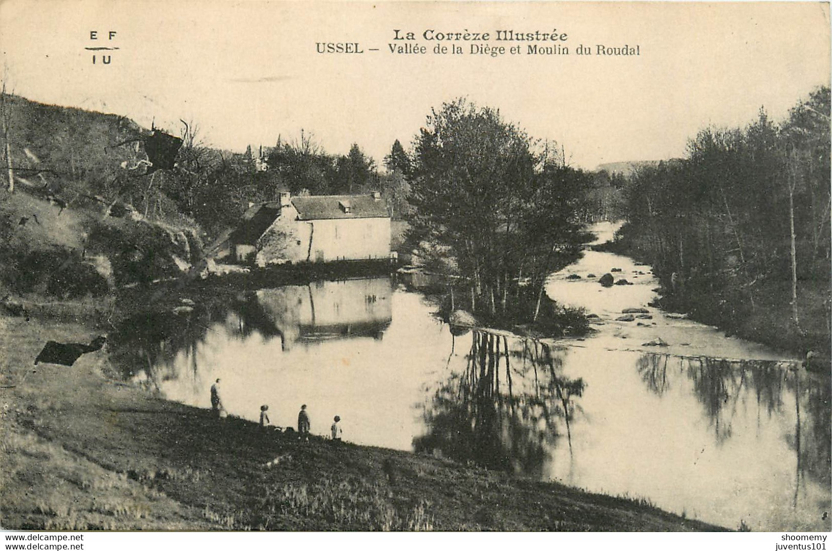 CPA Ussel-Vallée De La Diège Et Moulin Du Roudal-Timbre      L1098 - Ussel