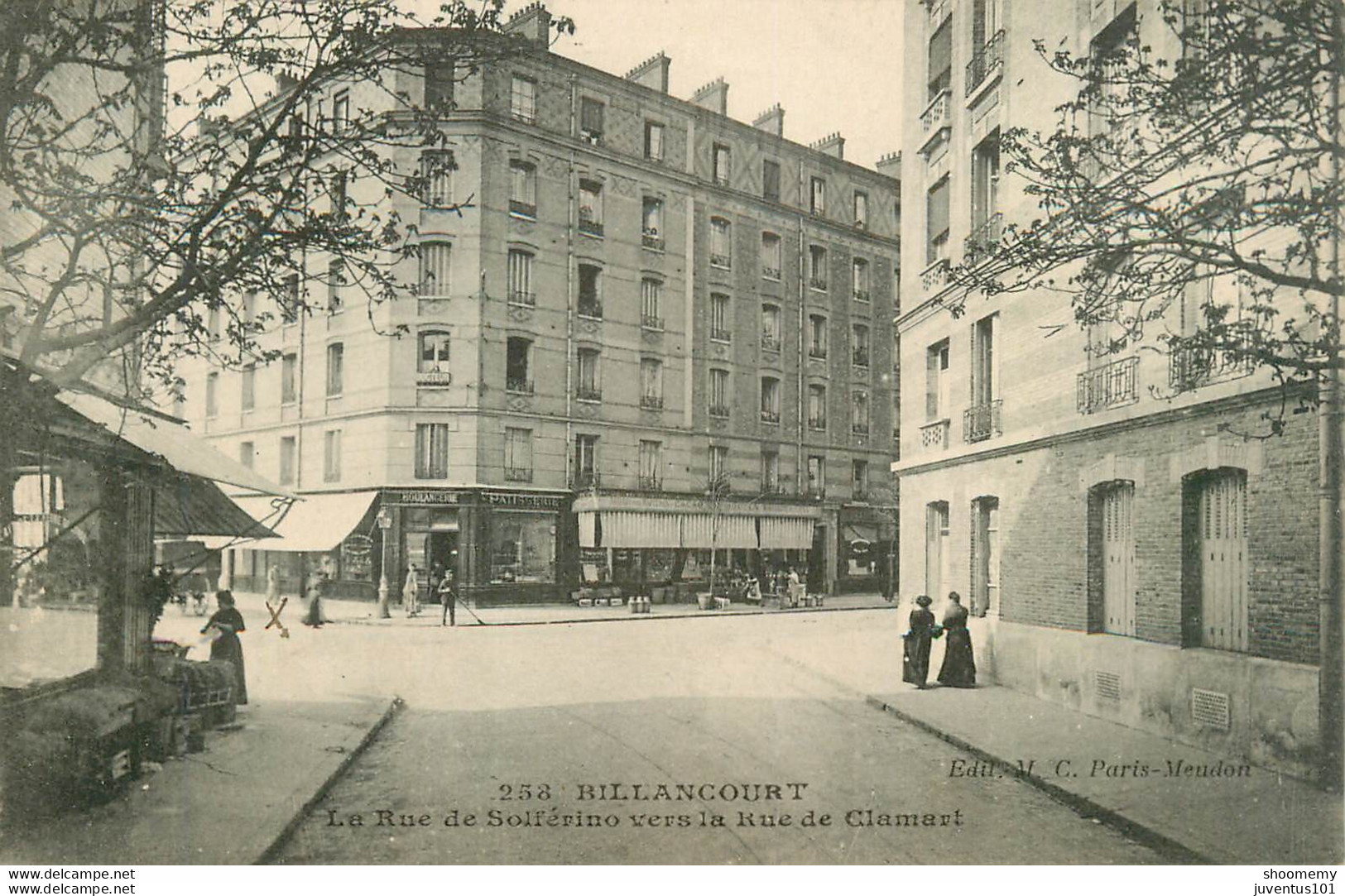 CPA Billancourt-La Rue De Solférino Vers La Rue De Clamart-258     L2108 - Boulogne Billancourt