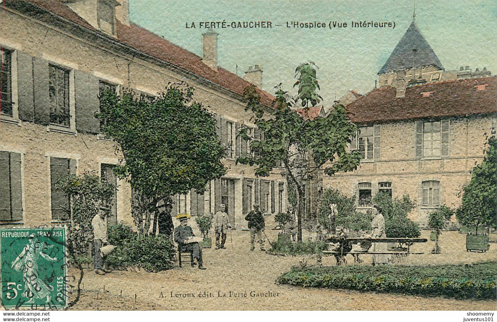 CPA La Ferté Gaucher-L'hospice-Timbre      L1720 - La Ferte Gaucher