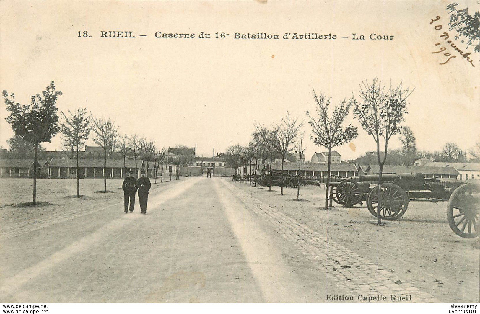 CPA Rueil-Caserne Du 16 ème Bataillon D'Artillerie-La Cour-18-Timbre      L1721 - Rueil Malmaison