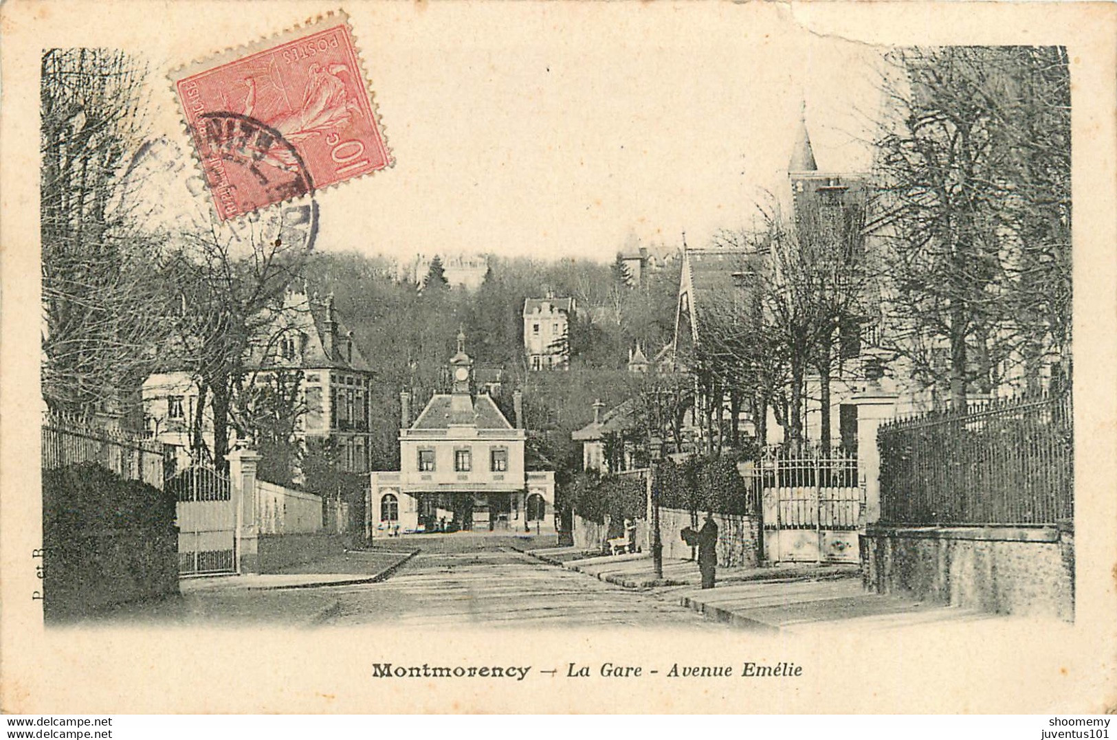 CPA Montmorency-La Gare-Avenue Emélie-Timbre      L1721 - Montmorency