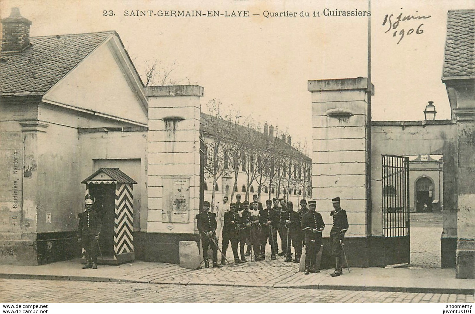 CPA Saint Germain En Laye-Quartier Du 11 Cuirassiers-Timbre      L1721 - St. Germain En Laye