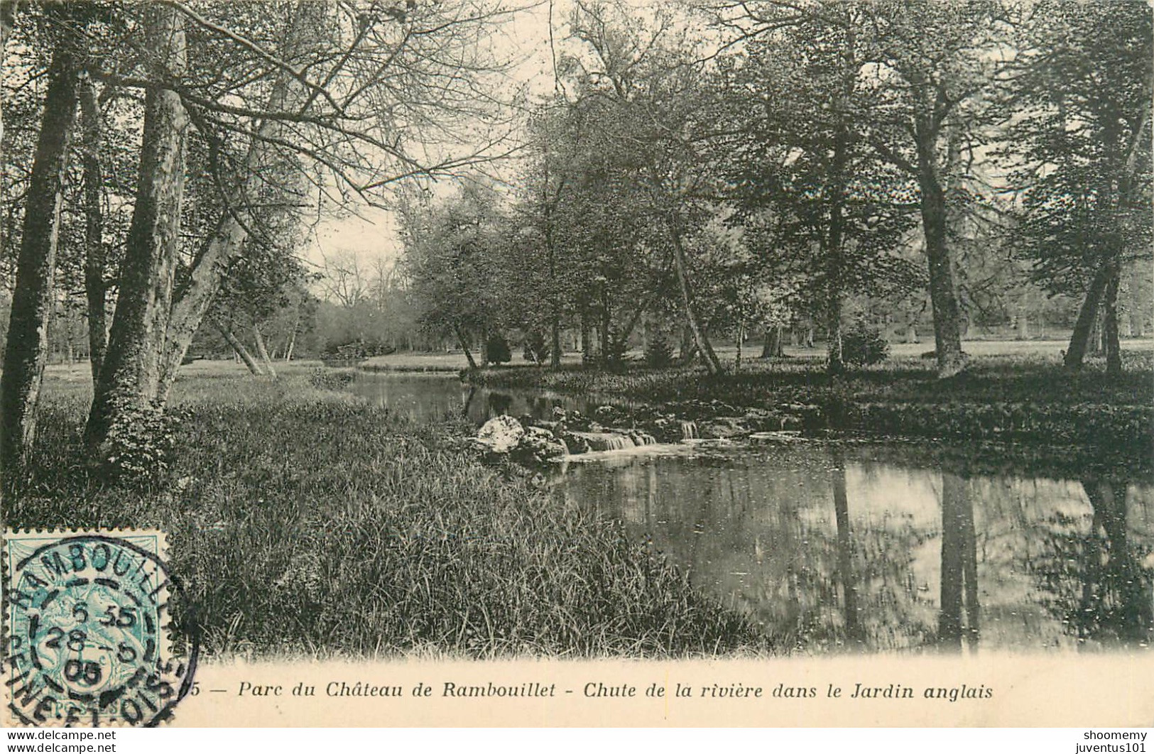 CPA Parc De Rambouillet-Chute De La Rivière Dans Le Jardin Anglais-Timbre     L1724 - Rambouillet