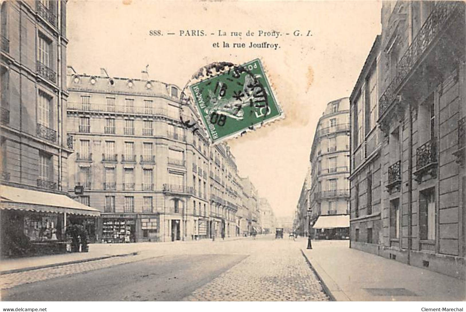 PARIS - La Rue De Prony Et La Rue Jouffroy - Très Bon état - Distrito: 17