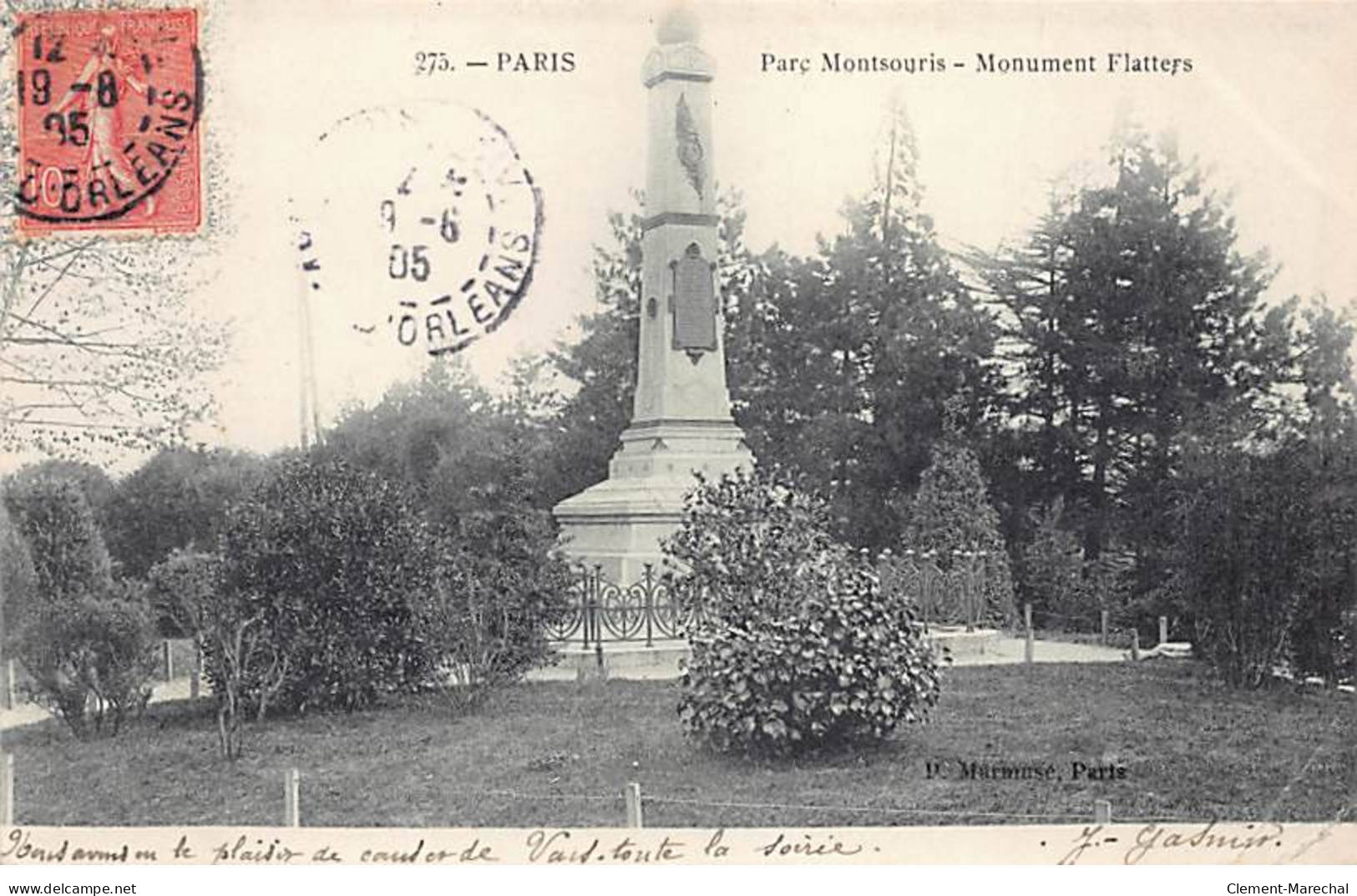 PARIS - Parc Montsouris - Monument Flatters - Très Bon état - Arrondissement: 14