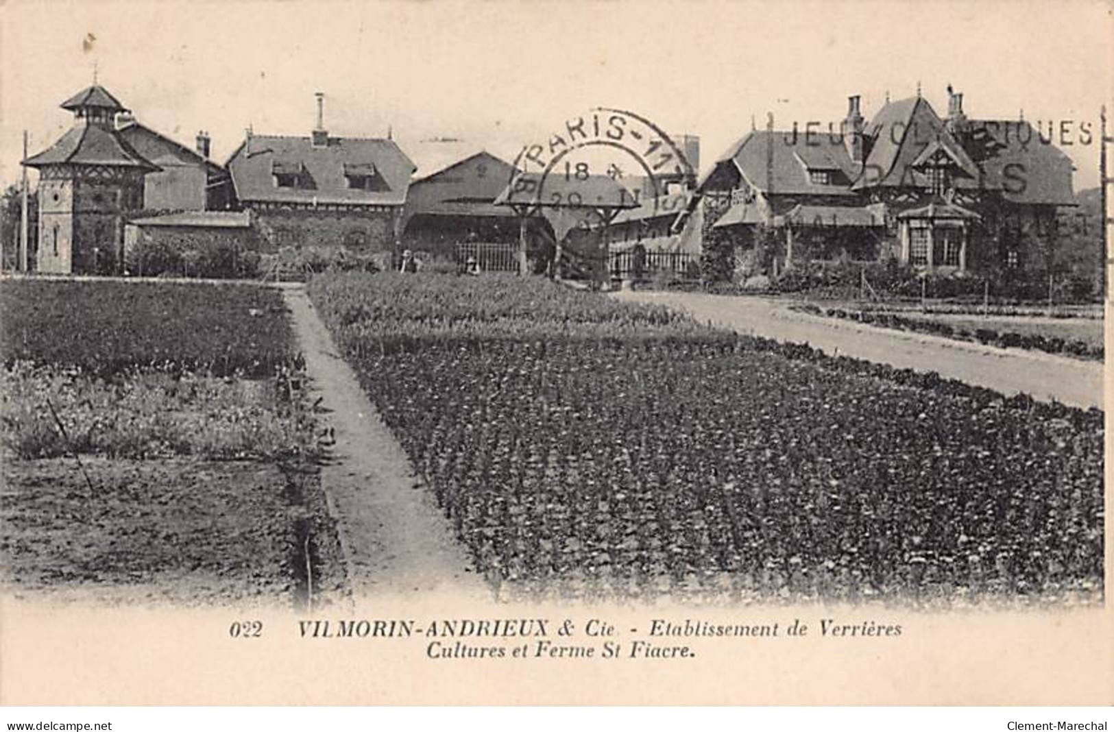 PARIS - VILMORIN ANDRIEUX & Cie - Quai De La Mégisserie - Cultures Et Ferme Saint Fiacre - Très Bon état - District 14