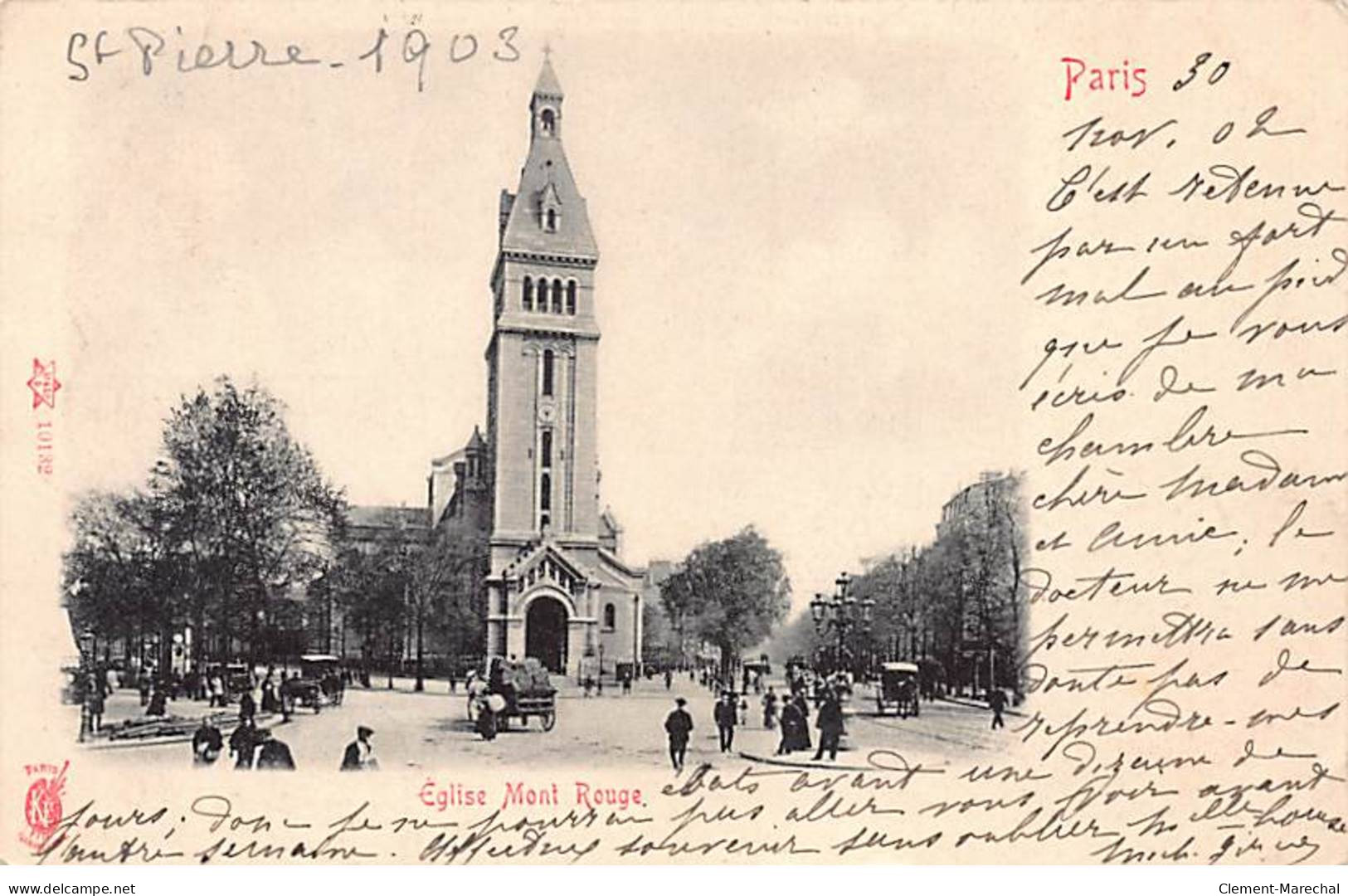 PARIS - Eglise Mont Rouge - Très Bon état - Arrondissement: 14