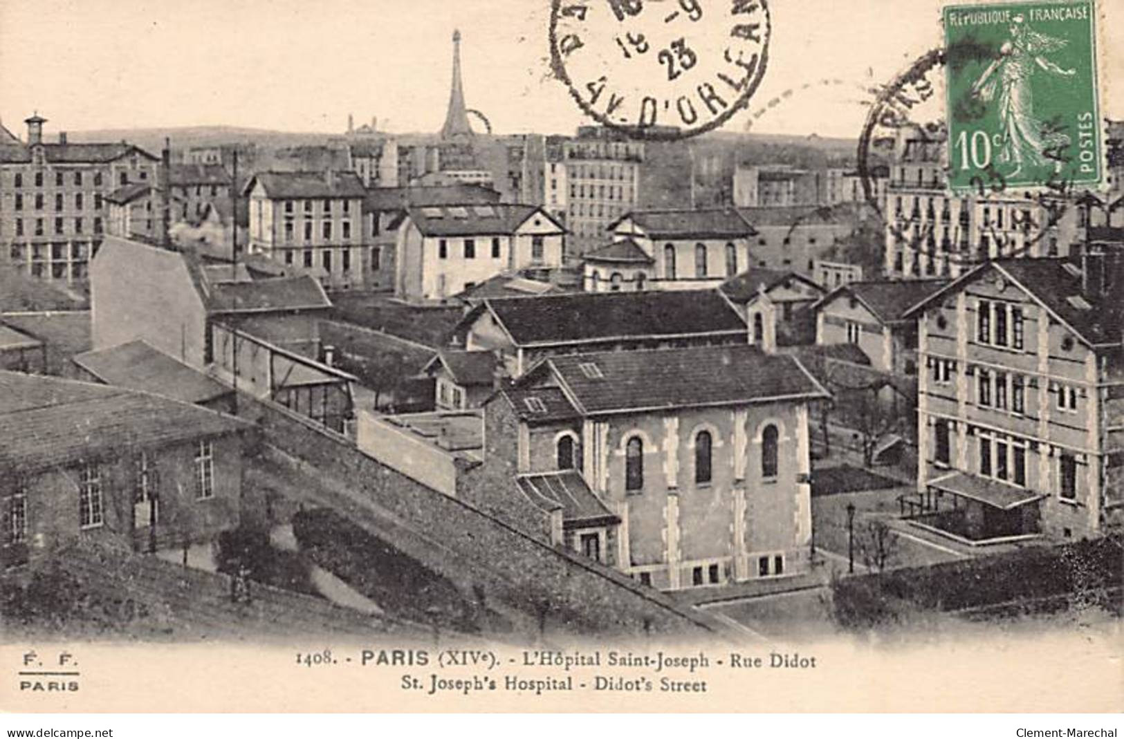 PARIS - L'Hôpital Saint Joseph - Rue Didot - Très Bon état - Arrondissement: 14