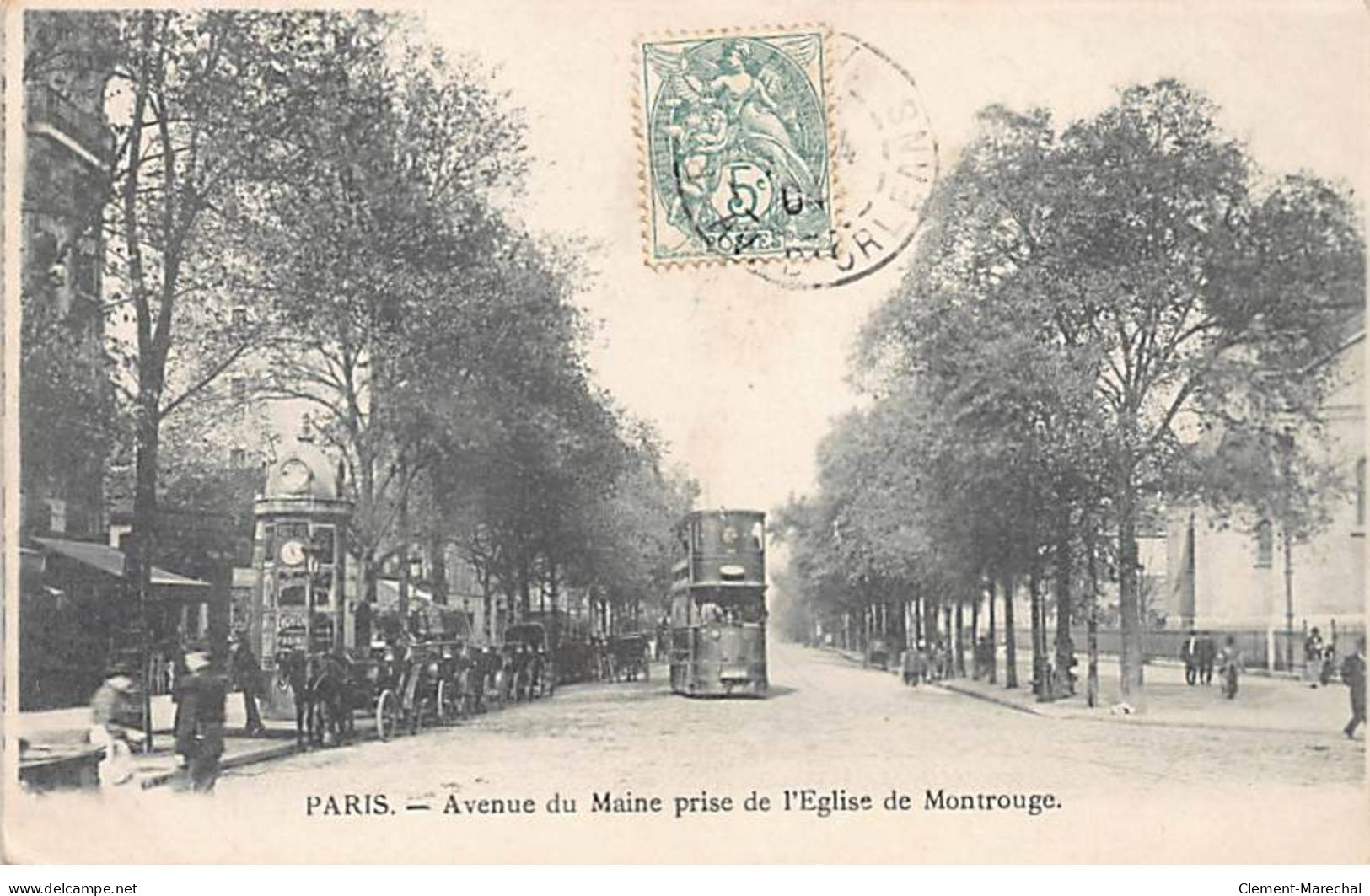PARIS - Avenue Du Maine Prise De L'Eglise De Montrouge - Très Bon état - Paris (14)