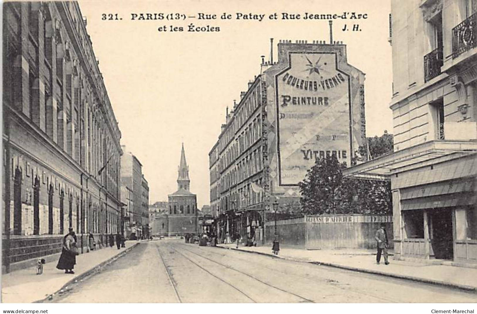 PARIS - Rue De Patay Et Rue Jeanne D'Arc Et Les Ecoles - Très Bon état - Distrito: 13