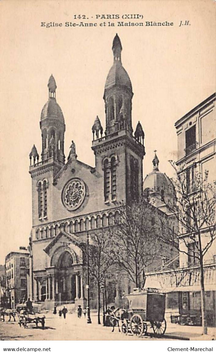 PARIS - Eglise Sainte Anne Et La Maison Blanche - Très Bon état - Paris (13)