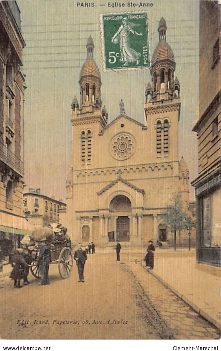 PARIS - Eglise Sainte Anne - Très Bon état - District 13