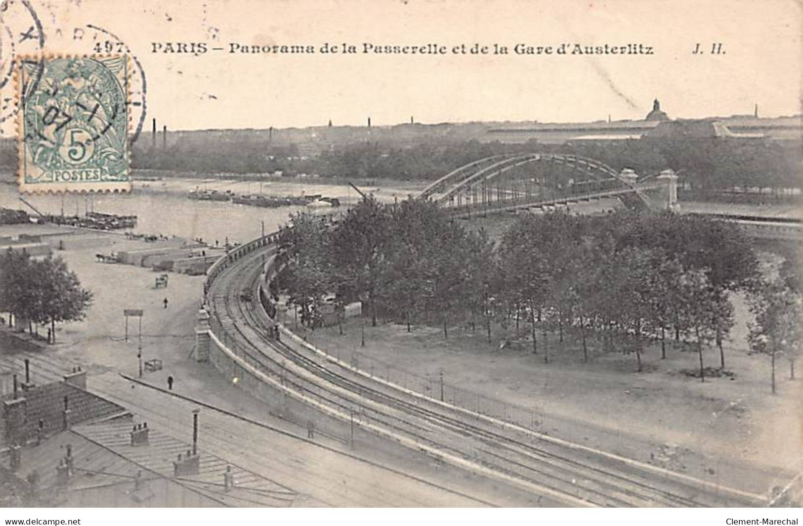 PARIS - Panorama De La Passerelle Et De La Gare D'Austerlitz - Très Bon état - Distrito: 13