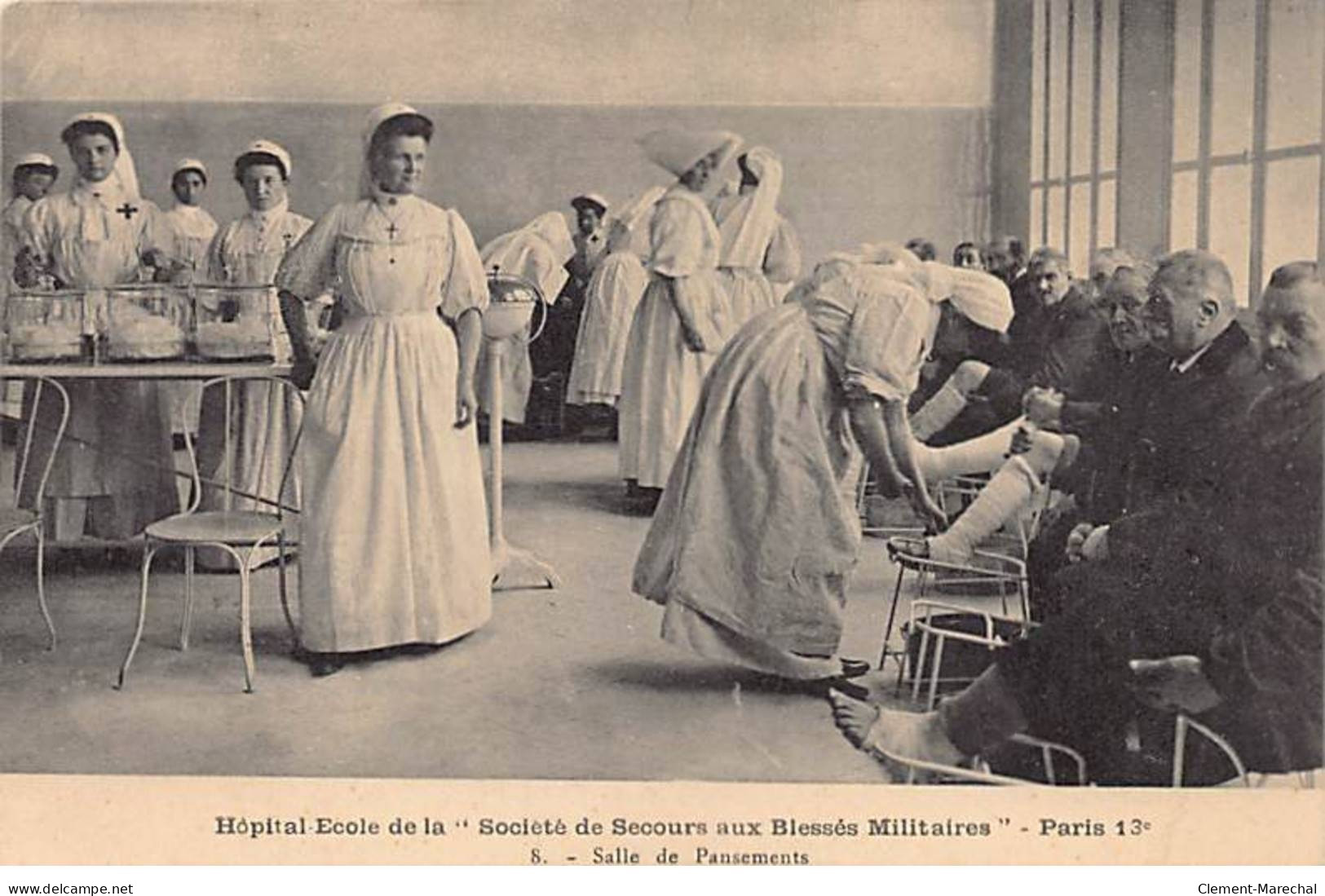 PARIS - Hôpital Ecole De La " Société De Secours Aux Blessés Militaires " - Salle De Pansements - Très Bon état - Paris (13)