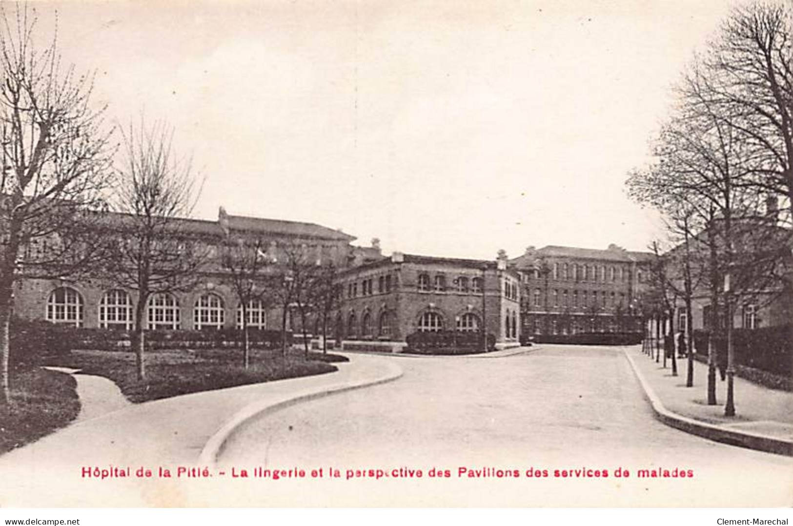 PARIS - Hôpital De La Pitié - La Lingerie Et La Perspective Des Pavillons Des Services De Malades - Très Bon état - Distrito: 13
