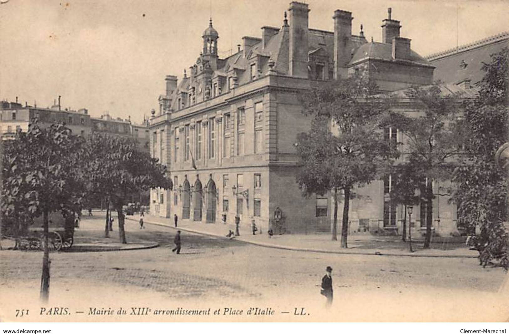 PARIS - Mairie Du XIIIe Arrondissement Et Place D'Italie - Très Bon état - Distrito: 13