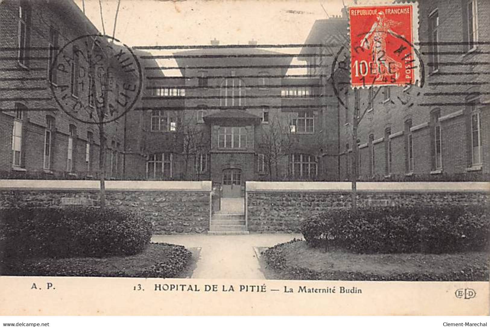 PARIS - Hopital De La Pitié - La Maternité Budin - Très Bon état - Cafés, Hôtels, Restaurants