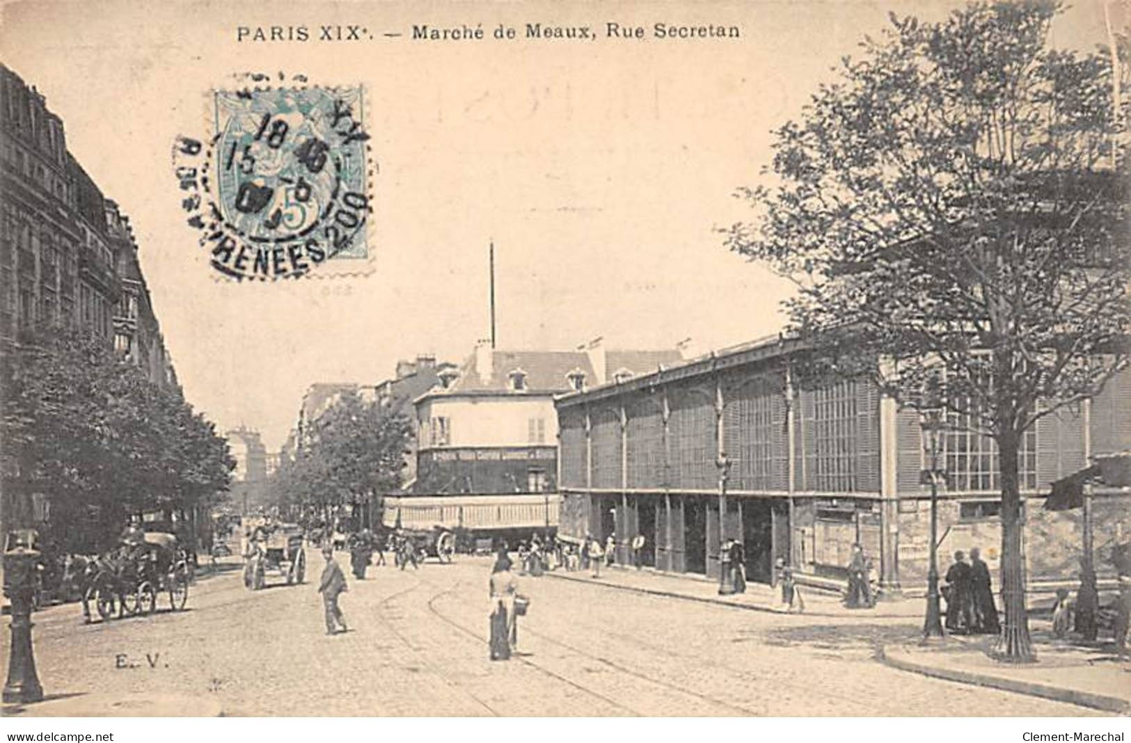 PARIS - Marché De Meaux - Rue Secretan - Très Bon état - Distretto: 19