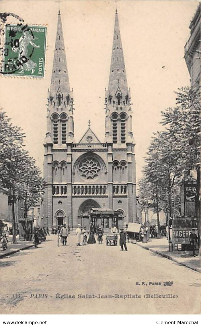 PARIS - Eglise Saint Jean Baptiste - Belleville - Très Bon état - Paris (19)